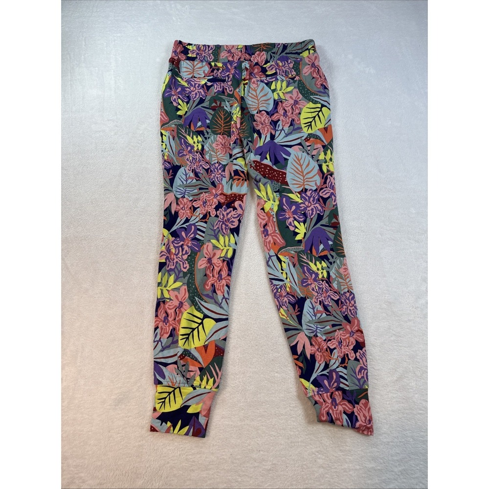 Cabi Womens Snappy Jogger Tropical Botanical Floral Print Soft PocketsPants Sz S - Picture 6 of 7
